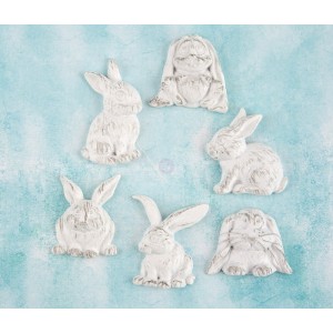 Shabby Chic Resin Treasures - Rabbits